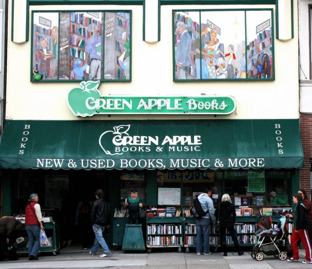 green apple books store front